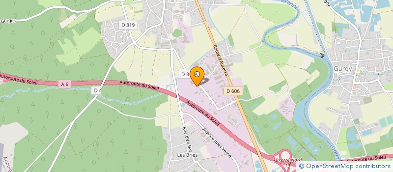 localisation de l'entreprise SEBILLAUT S.A.R.L. à APPOIGNY