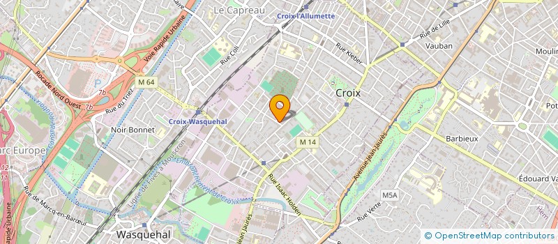 localisation de l'entreprise SEBILLE à CROIX