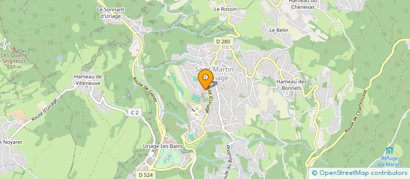 localisation de l'entreprise SEBIMMO  SAINT-MARTIN-D'URIAGE