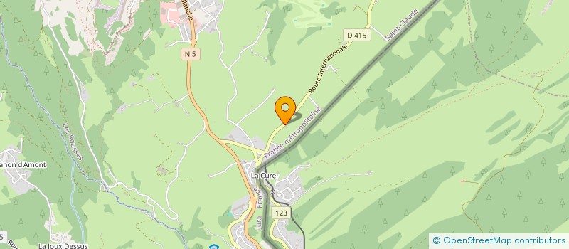 localisation de l'entreprise SEBINJULKRO BENOIT-GUYOD  LES ROUSSES