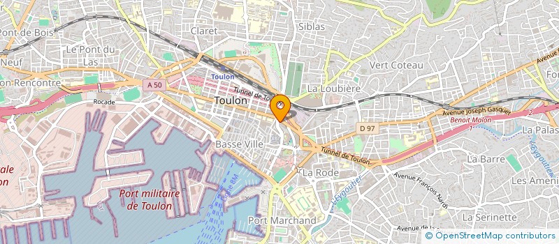 localisation de l'entreprise SEBISA à TOULON