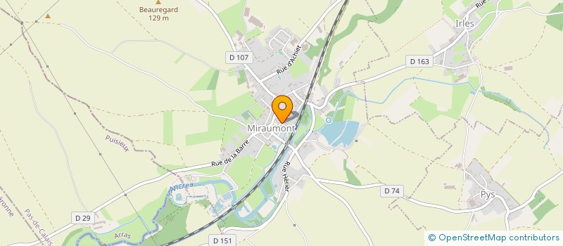 localisation de l'entreprise SEBISA  MIRAUMONT