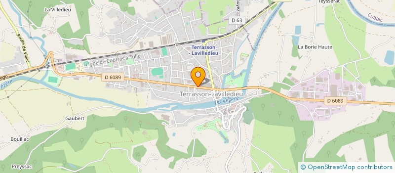 localisation de l'entreprise SEBKAR à TERRASSON-LAVILLEDIEU