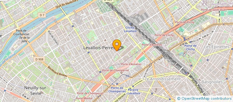 localisation de l'entreprise SEBLINE à LEVALLOIS-PERRET