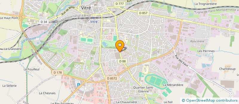 localisation de l'entreprise SEBLOR FINANCES  VITRE