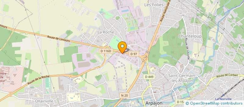 localisation de l'entreprise SEBO FRANCE à ARPAJON