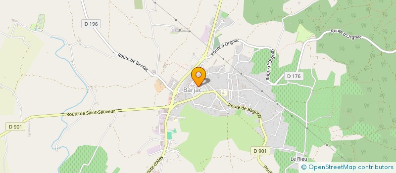 localisation de l'entreprise SEBOS à BARJAC