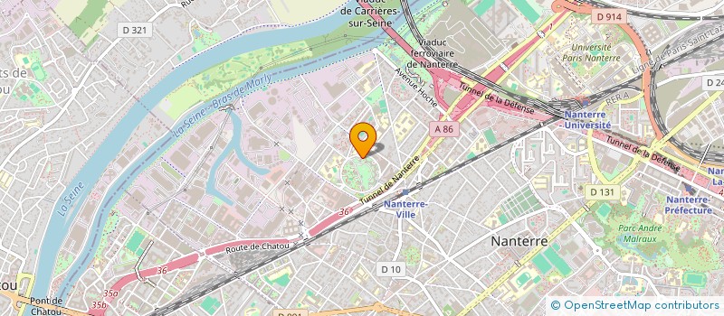 localisation de l'entreprise SEBOURG à NANTERRE