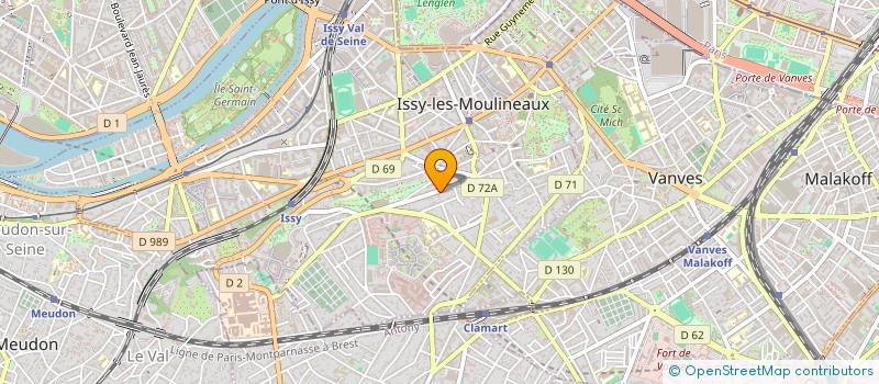 localisation de l'entreprise SEBRAL à ISSY-LES-MOULINEAUX