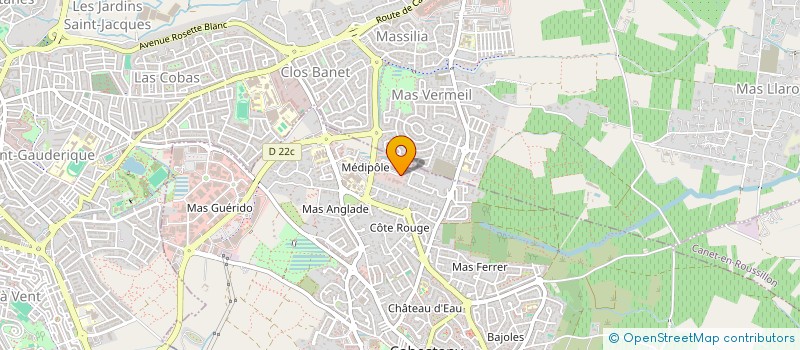 localisation de l'entreprise SEBRICANET  CABESTANY