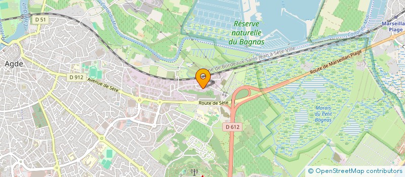 localisation de l'entreprise SEBROM  AGDE