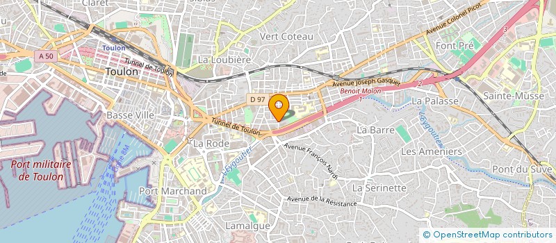 localisation de l'entreprise SEBUCCIU  TOULON