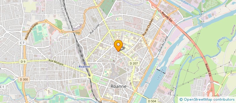 localisation de l'entreprise SEC à ROANNE