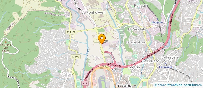 localisation de l'entreprise SEC ET ETANCHE à MANDELIEU-LA-NAPOULE