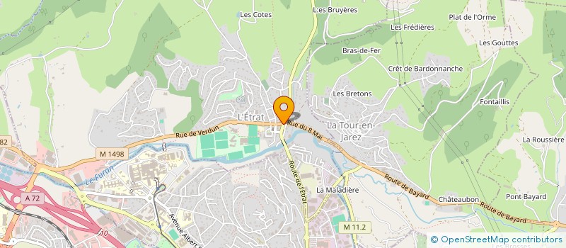 localisation de l'entreprise SEC & NET à L'ETRAT