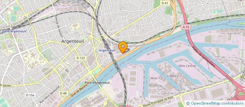 localisation de l'entreprise SEC-TEAM à ARGENTEUIL