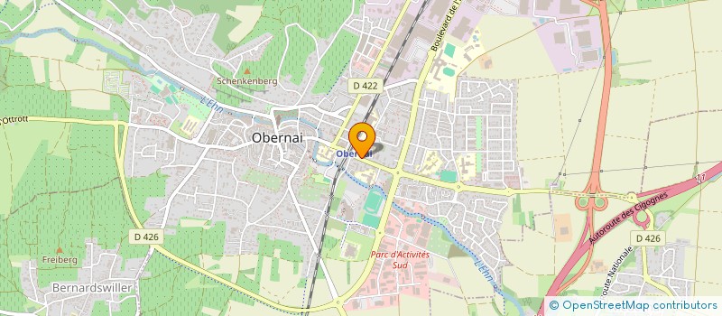 localisation de l'entreprise SECA  OBERNAI