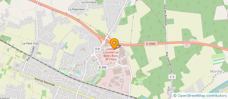localisation de l'entreprise SECA CHAUSSURES  CHECY