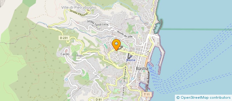 localisation de l'entreprise SECA CONSEIL CORSE SOCIETE PLURIPROFESSIONNELLE D'EXERCICE D'AVOCATS ET D'EXPERTS COMPTABLES ASSOCIES SEBASTIANI-LUSSO- à BASTIA