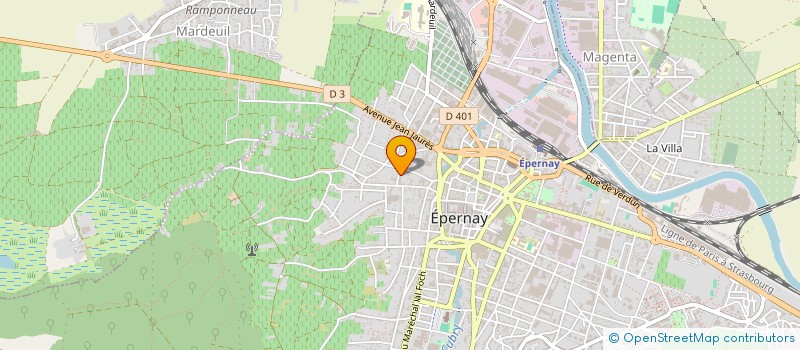 localisation de l'entreprise SECA PRESTATIONS VITICOLES SPV à EPERNAY