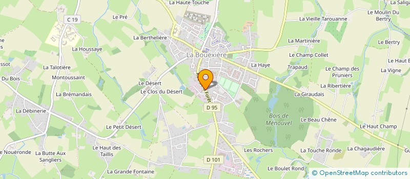 localisation de l'entreprise SECAFLO à LA BOUEXIERE
