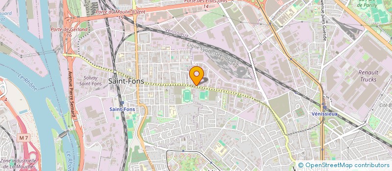 localisation de l'entreprise SECALY à VENISSIEUX