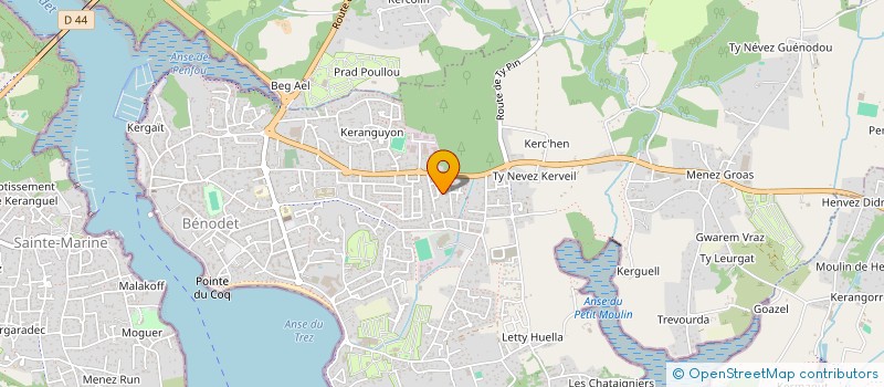 localisation de l'entreprise SECANIAN  BENODET