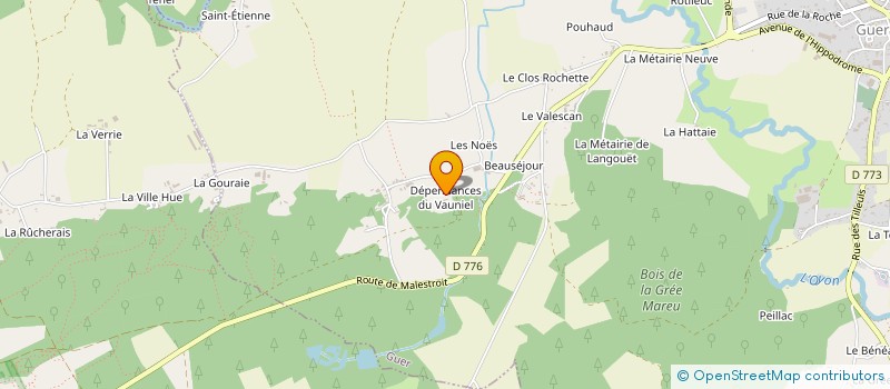 localisation de l'entreprise SECANIM BRETAGNE à GUER