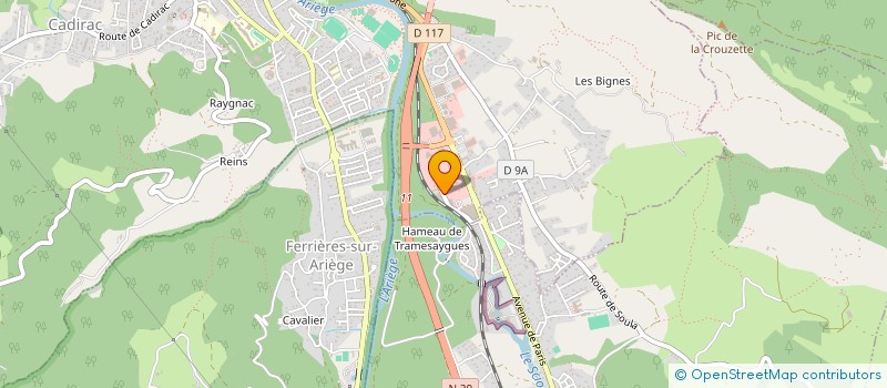 localisation de l'entreprise SECAR IMMOBILIER à FOIX