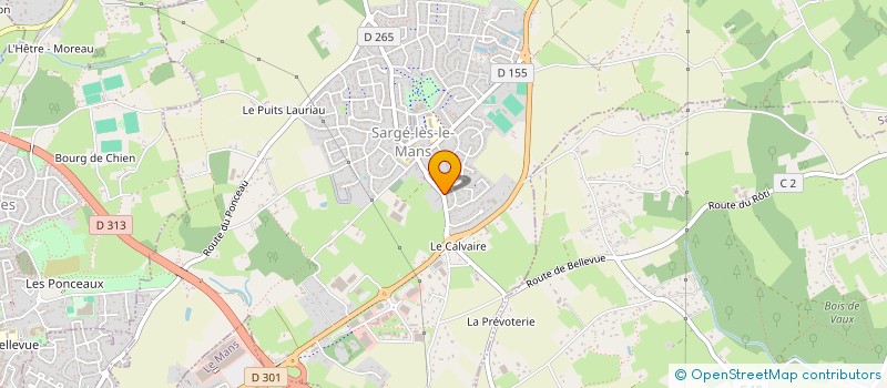 localisation de l'entreprise SECARO  SARGE-LES-LE-MANS