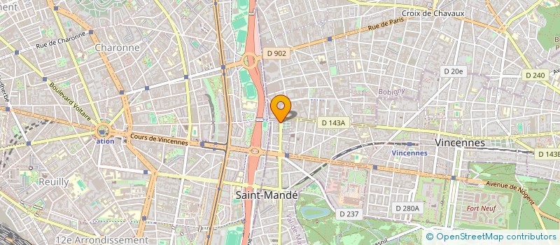 localisation de l'entreprise SECARO à SAINT-MANDE