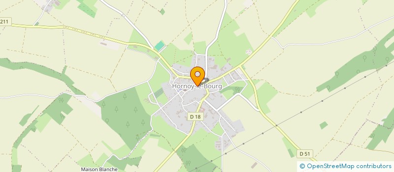 localisation de l'entreprise SECAT à HORNOY-LE-BOURG