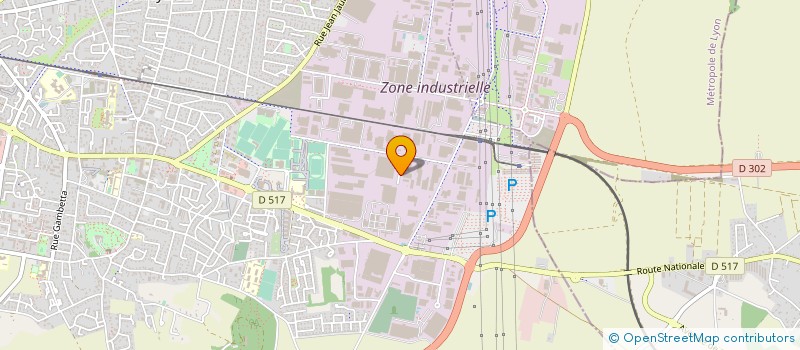 localisation de l'entreprise SECATRA à MEYZIEU