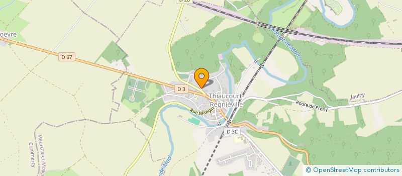 localisation de l'entreprise SECATRA  THIAUCOURT-REGNIEVILLE