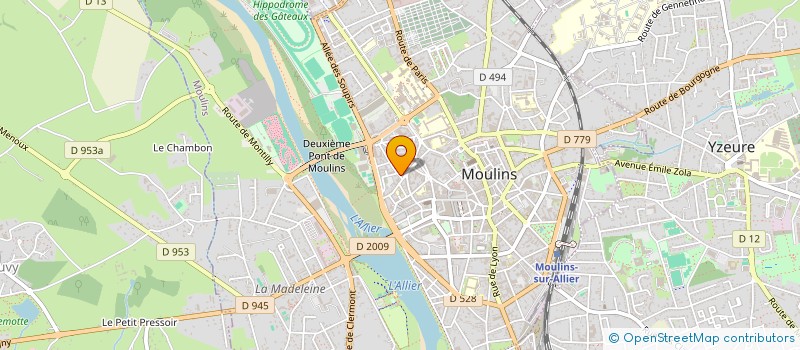localisation de l'entreprise SECAUBAT à MOULINS