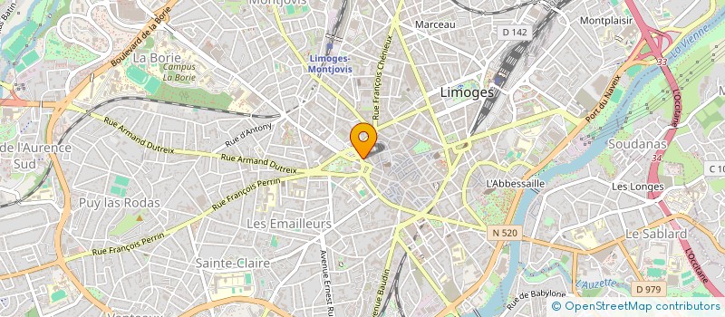 localisation de l'entreprise SECAUT 51 à LIMOGES