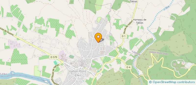 localisation de l'entreprise SECAV ELEC  VALLON-PONT-D'ARC