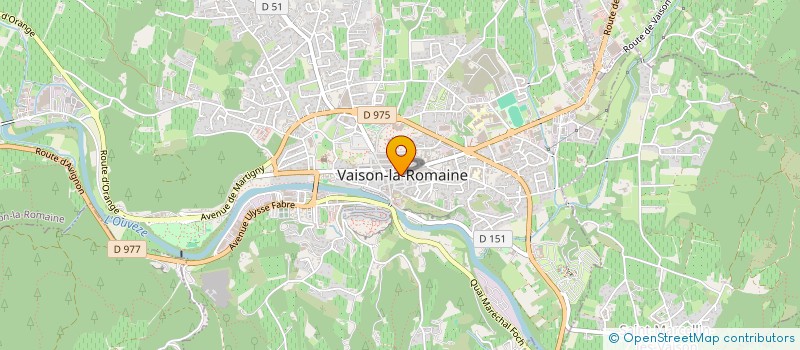 localisation de l'entreprise SECCHIAROLI ET CANO à VAISON-LA-ROMAINE