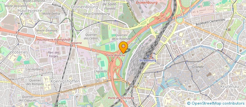 localisation de l'entreprise SECCI - VEST  STRASBOURG