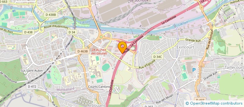 localisation de l'entreprise SECF à MONTBELIARD