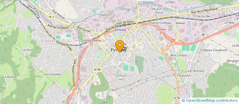 localisation de l'entreprise SECFI à FIRMINY