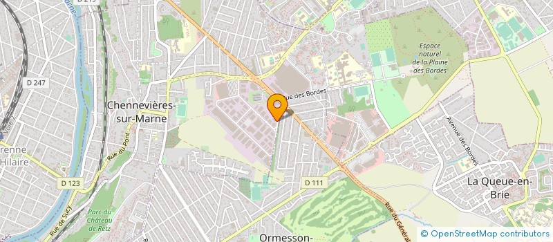 localisation de l'entreprise SECFRA à CHENNEVIERES-SUR-MARNE