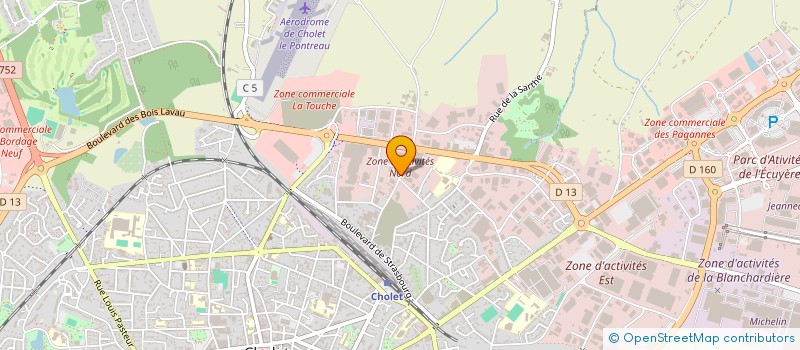 localisation de l'entreprise SECHET PRIMEURS  CHOLET