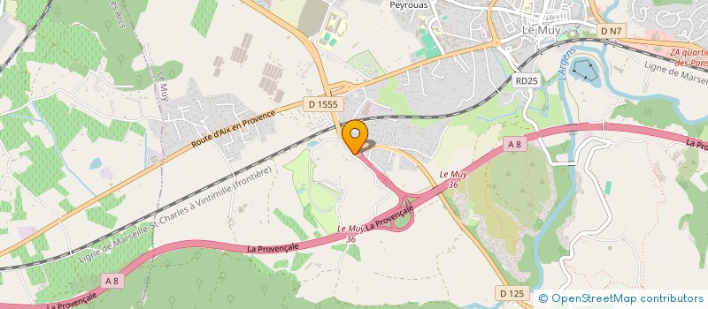 localisation de l'entreprise SECHIER - BERTINI INDIVISION  LE MUY