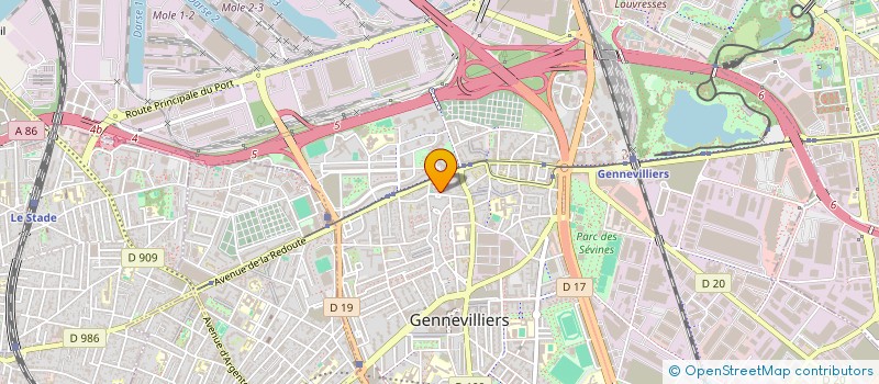 localisation de l'entreprise SECHITEC HYGIENE à GENNEVILLIERS