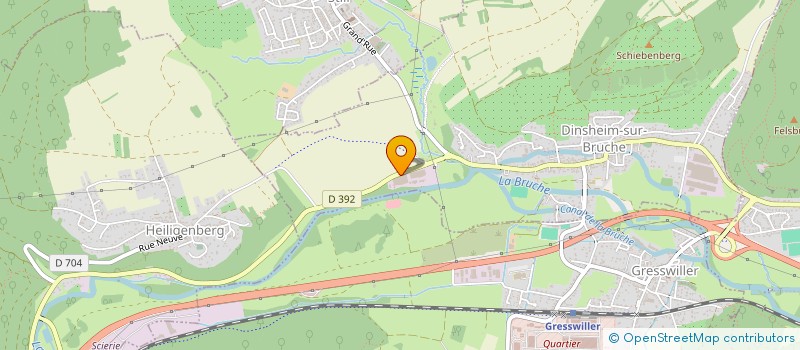 localisation de l'entreprise SECHOF  DINSHEIM-SUR-BRUCHE