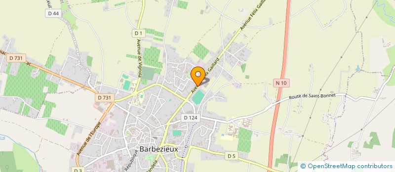 localisation de l'entreprise SECIC à BARBEZIEUX-SAINT-HILAIRE