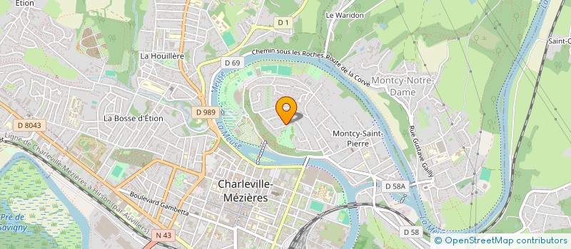 localisation de l'entreprise SECILE  CHARLEVILLE-MEZIERES