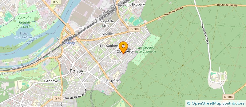 localisation de l'entreprise SECKINFO  POISSY