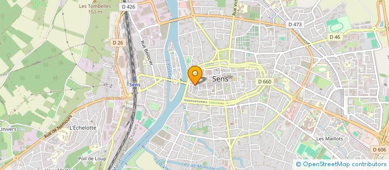 localisation de l'entreprise SECKING  SENS